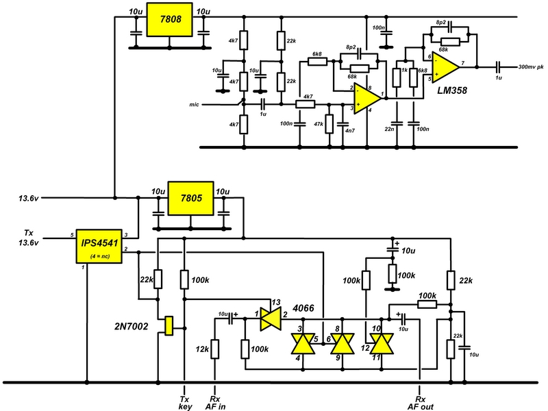 mic input and tx switching